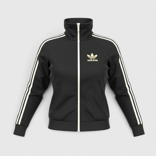 Adidas Originals Γυναικεία Μαύρη Ζακέτα Φόρμας / Pre Owned